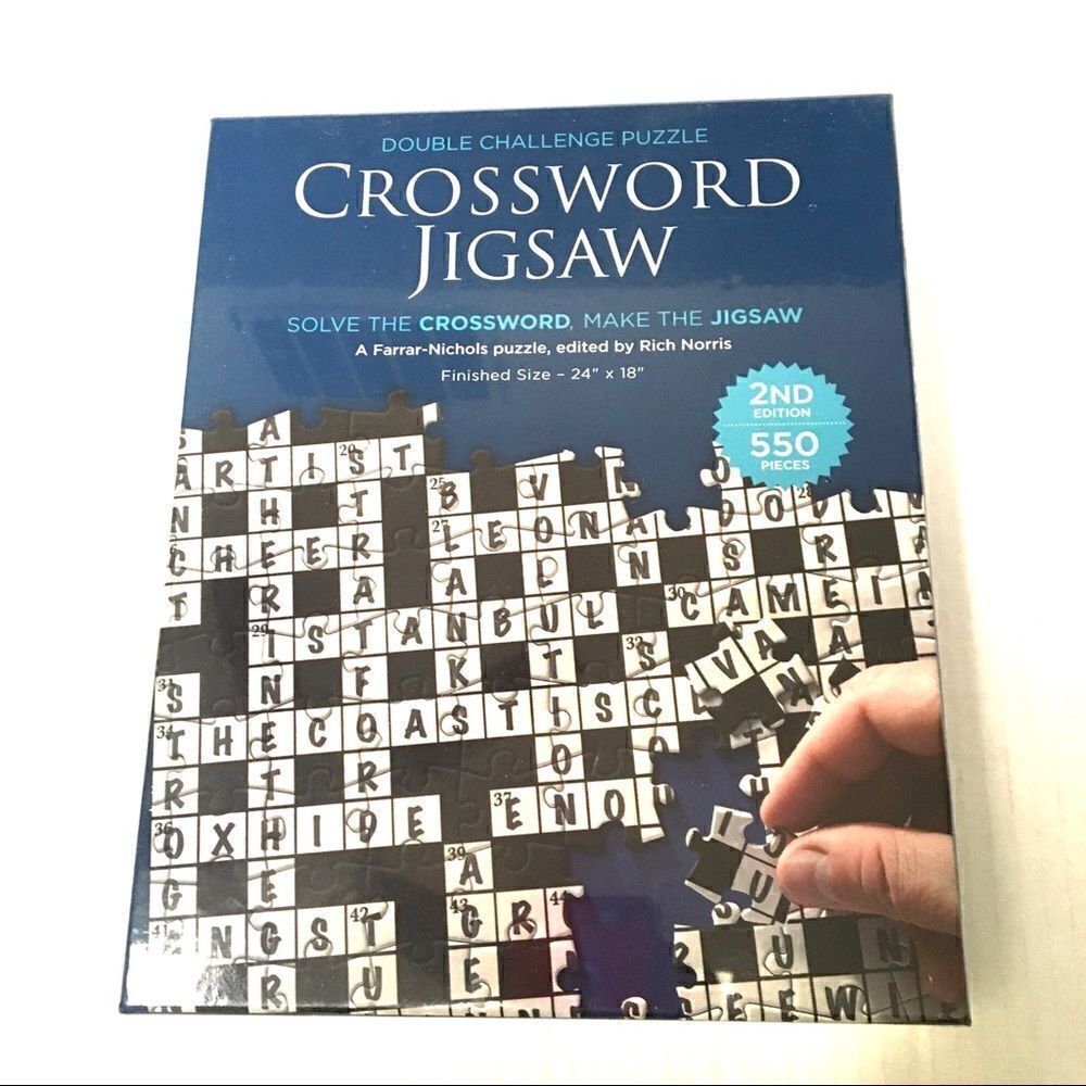 NIB World Market crossword jigsaw puzzle 550pieces‎